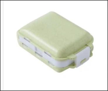 Preview: Pillen Box mit zusätzlichen Fach